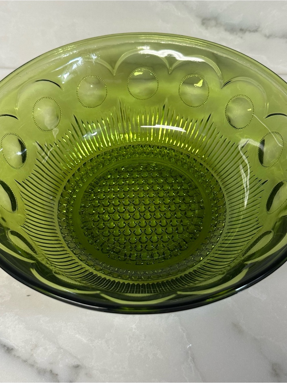 avocado green glassware collection produced by Bartlett-Collins in the mid-1960s - Picture 4 of 10